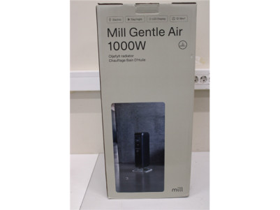 SALE OUT. Mill AB-H1000DN BLACK 1000W, oil filled radiator, Led Display, day/night thermostat, glass fronts Black | Mill | Oil |