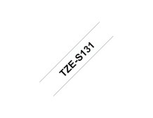 Brother | TZe-S131 Strong Adhesive Laminated Tape | Black on Clear | TZe | 8 m | 1.2 cm