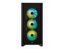 Corsair | Tempered Glass Mid-Tower ATX Case | iCUE 4000X RGB | Side window | Black | Mid-Tower | Power supply included No | ATX