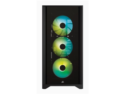 Corsair | Tempered Glass Mid-Tower ATX Case | iCUE 4000X RGB | Side window | Black | Mid-Tower | Power supply included No | ATX