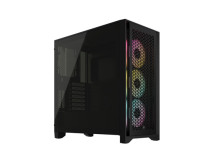 Corsair | Tempered Glass PC Case | iCUE 4000D RGB AIRFLOW | Side window | Black | Mid-Tower | Power supply included No