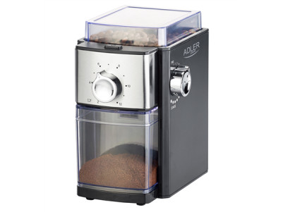 Adler | Coffee Grinder | AD 4448 | 300 W | Coffee beans capacity 250 g | Number of cups 12 per container pc(s) | Black