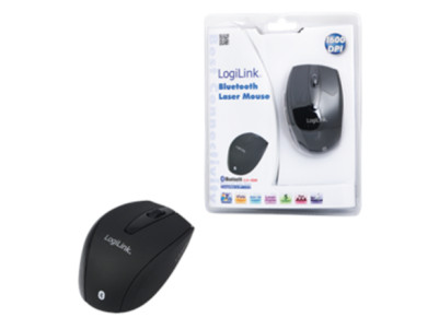 Logilink | Maus Laser Bluetooth mit 5 Tasten | Bluetooth Laser Mouse | wireless | Black