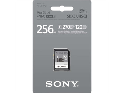Sony | SF-E Series UHS-II SDXC Memory Card | SF-E256 | 256 GB | SDXC | Flash memory class 10