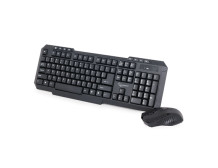 Gembird | Desktop Set | KBS-WM-02 | Keyboard and Mouse Set | Wireless | Mouse included | US | Black | USB | US | 450 g | Numeric
