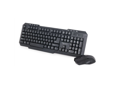 Gembird | Desktop Set | KBS-WM-02 | Keyboard and Mouse Set | Wireless | Mouse included | US | Black | USB | US | 450 g | Numeric