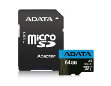 ADATA | Premier | UHS-I | 64 GB | MicroSDXC | Flash memory class 10 | Adapter