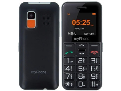 myPhone Halo Easy | Black | 1.77 " | TFT | 24 MB | 32 MB | Single SIM | Bluetooth | Main camera resolution 0.3 MP | 1000 mAh