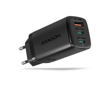 AXAGON GaN wallcharger 3x port (USB-A + 2x USB-C), 65W | ACU-DPQ65
