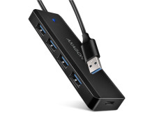 AXAGON Travel four-port USB-A 5Gbps hub | HUE-C1A