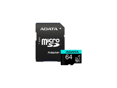 ADATA | Premier Pro UHS-I U3 V30S | 64 GB | MicroSDXC | Flash memory class 10 | Adapter