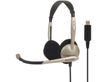 Koss | Headphones | CS100USB | Wired | On-Ear | Microphone | Noise canceling | Gold