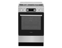 Whirlpool Cooker | WS5G8CHX/E/1 | Hob type Gas | Oven type Electric | Stainless steel | Width 50 cm | LED | Depth 60 cm | 60 L