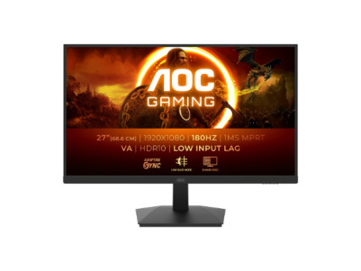 AOC 27G15N2 | 27 " | VA | FHD | 16:9 | 180 Hz | 1 ms | 1920 x 1080 pixels | 300 cd/m | HDMI ports quantity 1 | Warranty 36 month