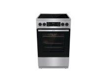 Gorenje | Cooker | GECS5C70XA | Hob type Vitroceramic | Oven type Electric | Stainless steel | Width 50 cm | Grilling | LED | De