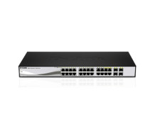 D-LINK DGS-1210-20, Gigabit Smart Switch with 16 10/100/1000Base-T ports and 4 Gigabit MiniGBIC (SFP) ports, 802.3x Flow Control