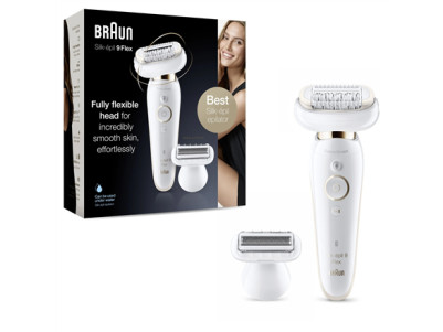 Braun Epilator | Silk- pil 9 Flex SES9006 | Number of power levels 2 | Wet & Dry | White