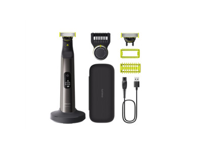 Philips | Hair trimmer, Face and Body | QP6652/61 OneBlade Pro 360 | Cordless | Wet & Dry | Number of length steps 20 | Grey/Bla