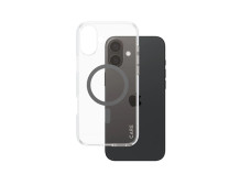 CARE by PanzerGlass Case Flagship | Back protection | Apple | iPhone 16 Plus | Recycled plastic | Transparent/Black | MagSafe