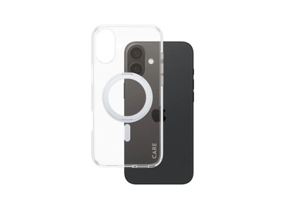 CARE by PanzerGlass Case Feature | Back protection | Apple | iPhone 16 Plus | Recycled plastic | Silver | Kickstand & MagSafe