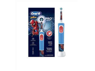 Oral-B | Electric Toothbrush | Vitality PRO Kids Spiderman | Rechargeable | For kids | Number of brush heads included 1 | Number