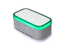 Gembird Digital Alarm Clock with Speaker and Charging Function | DAC-SPKBT-QC15-GR | Bluetooth | Wireless connection