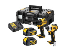 DEWALT | 18V XR Brushless Twin Kit - 2 X 4Ah | DCK2062M2T-QW