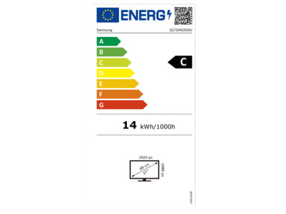 Samsung LS27D402GAUXEN | 27 " | IPS | 16:9 | 100 Hz | 5 ms | 1920 x 1080 pixels | 250 cd/m | HDMI ports quantity 2 | Black