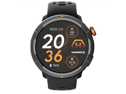 Hammer Watch 2 Lite | Smart watch | AMOLED | 1.43" | Waterproof | Black