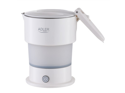 Adler Silicon Travel Kettle | AD 1377 | Travel Kettle | 600 W | 0.6 L | Silicon | White