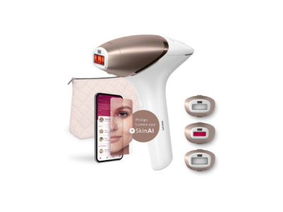 Philips | IPL Hair remover with SenseIQ | BRI973/00 | Bulb lifetime (flashes) 450.000 | Number of power levels 5 | White/Rose Go