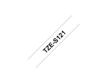 Brother | TZe-S121 Strong Adhesive Laminated Tape | Black on Clear | TZe | 8 m | 9 cm