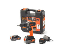 BLACK & DECKER | Cordless Drill/Driver with 2.0 Ah/4.0 Ah Battery | BCD003MEM2K-QW | 18 V | 2.0/4.0 Ah | Lithium