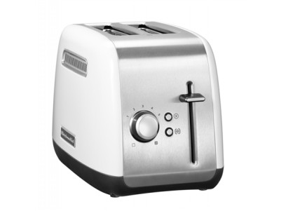 KitchenAid Classic Toaster | 5KMT2115EWH | Power 1100 W | Number of slots 2 | Housing material Metal | Stainless Steel/White
