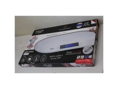 SALE OUT. Adler AD 8139 Child Scale | Adler | Adler AD 8139 | Maximum weight (capacity) 20 kg | Accuracy 10 g | White | DAMAGED 