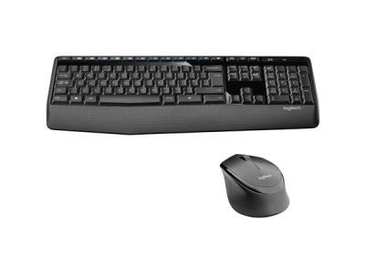 Logitech MK345 Keyboard and Mouse Set Wireless Mouse included Batteries included US Wireless connection USB Black