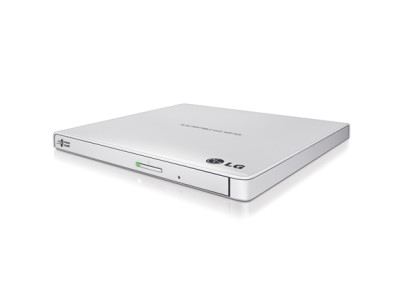 H.L Data Storage | Ultra Slim Portable DVD-Writer | GP57EW40 | Interface USB 2.0 | DVD R/RW | CD read speed 24 x | CD write spee