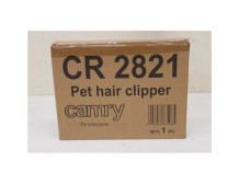 SALE OUT. Camry CR 2821 Hair clipper for pets, Titanium head with ceramic blade, 4 comb attachments: 3, 6, 9, 12 mm - WITHOUT N1