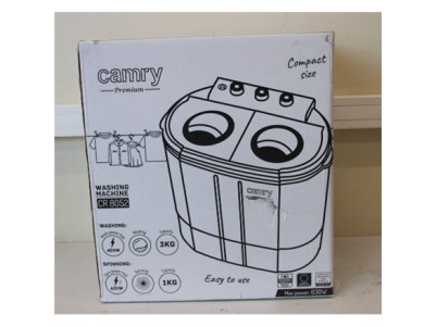 SALE OUT. Camry CR 8052 Mini washing machine with spinning function, Washing capacity up to 3kg, Spinning capacity up to 1kg, Wh