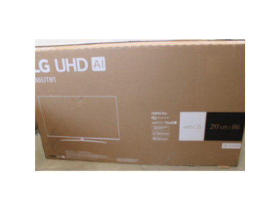 LG | AI UT81 4K TV | 86UT81003LA | 86 | Smart TV | webOS24 | UHD | Black | DAMAGED PACKAGING,UNPACKED, SCRATCHED LEG, REMOTE CON