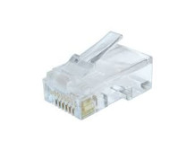 Modular plug (adapter) 8P8C for solid CAT6 LAN cable, 10 pcs per bag | Cablexpert