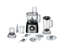 Bosch | Food Processor MultiTalent 3 Plus | MCM3PM386 | 900 W | Number of speeds 2 | Bowl capacity 2.3 L | Black/Stainless steel