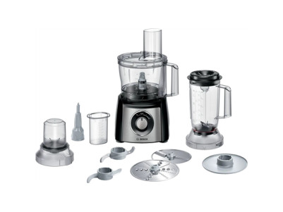 Bosch | Food Processor MultiTalent 3 Plus | MCM3PM386 | 900 W | Number of speeds 2 | Bowl capacity 2.3 L | Black/Stainless steel