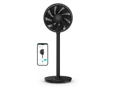 Duux Fan | Whisper Flex 2 | Stand Fan | Black | Diameter 34 cm | Number of speeds 30 | Oscillation | 2-21.5 W | Yes