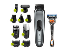 Braun Trimmer All-in-one MGK7221 Nose trimmer included Number of shaver heads/blades 1 Black/Grey Wet & Dry