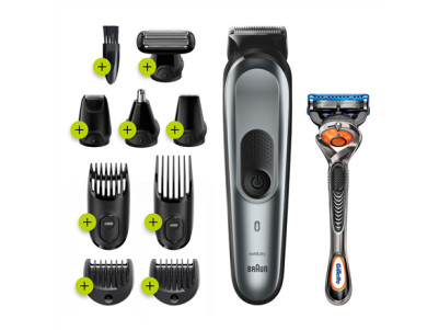 Braun Trimmer All-in-one MGK7221 Nose trimmer included Number of shaver heads/blades 1 Black/Grey Wet & Dry