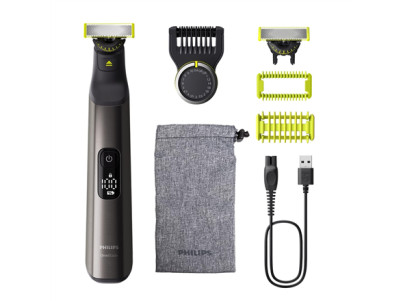 Philips | Hair Trimmer for Face and Body | QP6552/15 OneBlade Pro 360 | Cordless | Wet & Dry | Number of length steps 20 | Chrom