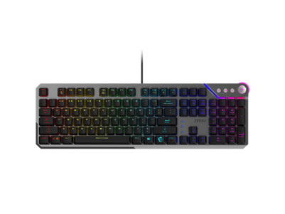 MSI STRIKE 600 SILENT US | Gaming Keyboard | Wired | US | USB 2.0 | KAILH Midnight PRO Silent Tactile