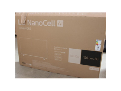 LG | 4K Smart NanoCell TV | 50NANO82T3B | 50" | Smart TV | webOS 24 | Black | DAMAGED PACKAGING