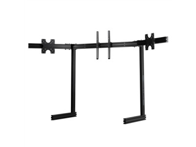 Next Level Racing Floor stand | ELITE Free Standing Triple Monitor Stand | Fully adjustable and customizable | 21-43 " | Black